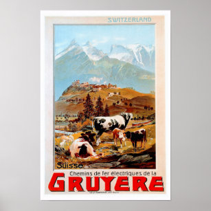 Switzerland Mountain Poster