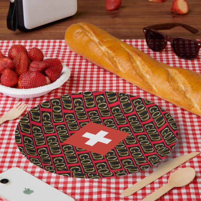 SWITZERLAND   PAPER PLATE (Picnic)