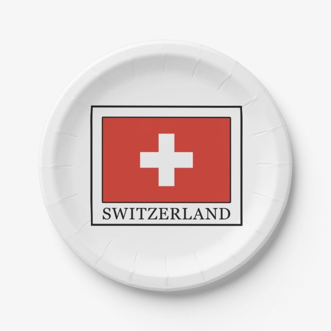 Switzerland Paper Plate (Front)