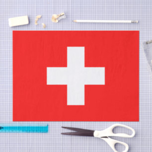 Switzerland paper tissue, Swiss Flag tissue paper