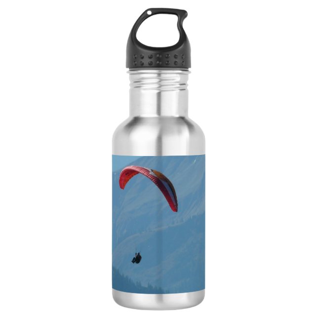 Switzerland Paraglider 532 Ml Water Bottle (Front)