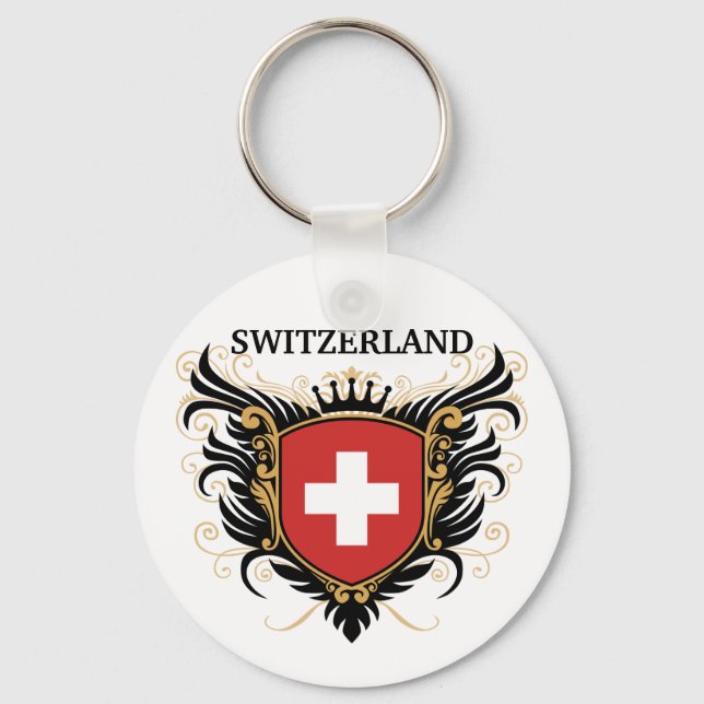 Switzerland [personalize] keychain (Front)