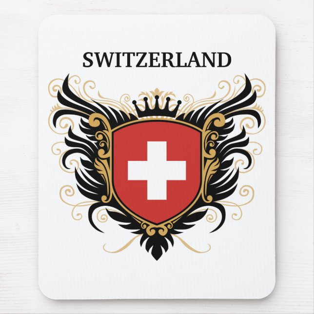 Switzerland [personalize] mouse pad (Front)