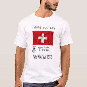 Switzerland-Pride-Swiss-Flag-Gold-aMedal  T-Shirt