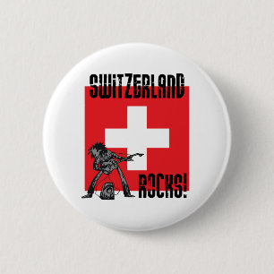 Switzerland Rocks 2 Inch Round Button