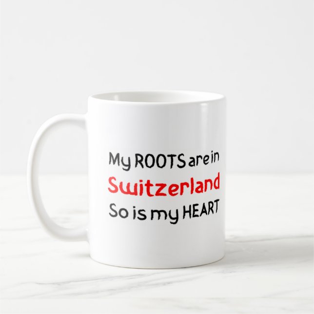 switzerland roots coffee mug (Left)
