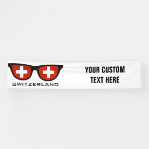 Switzerland Shades custom text & colour banner
