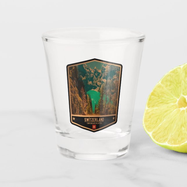 Switzerland Shot Glass (Front)