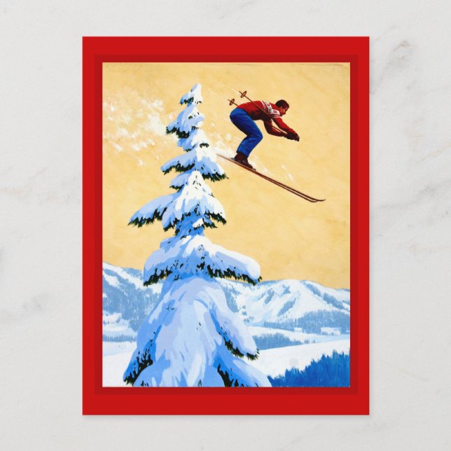 Switzerland Ski jumping Postcard (Front)