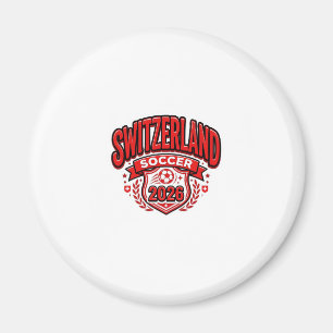 Switzerland Soccer 2026 Soccer Bold Country Typogr Magnet
