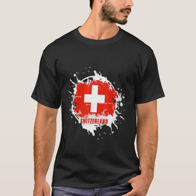 Switzerland Splash T-Shirt (Front)