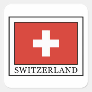 Switzerland Square Sticker