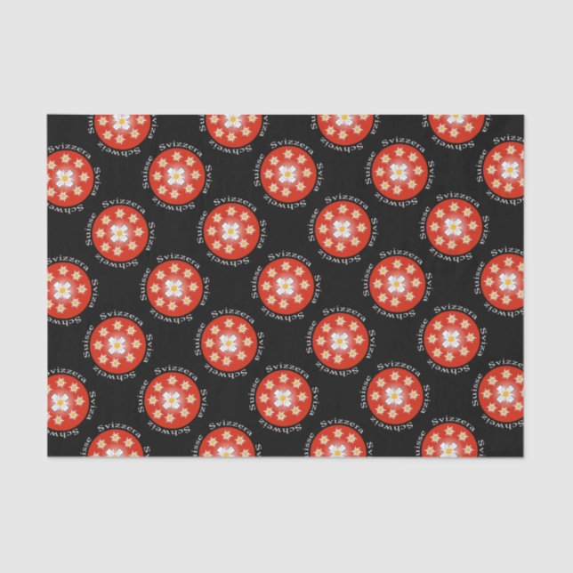 Switzerland Suisse Svizzera Svizra Silk Paper (Front)