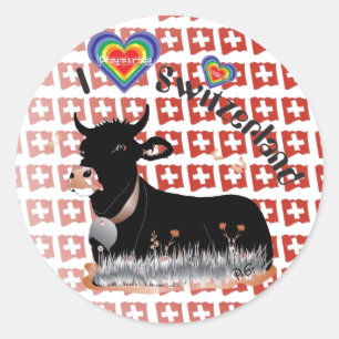 Switzerland Suisse Svizzera Svizra Sticker