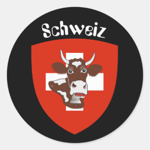 Switzerland Suisse Svizzera Svizra Sticker