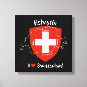 Switzerland Suisse Svizzera Svizra Switzerland Canvas Print