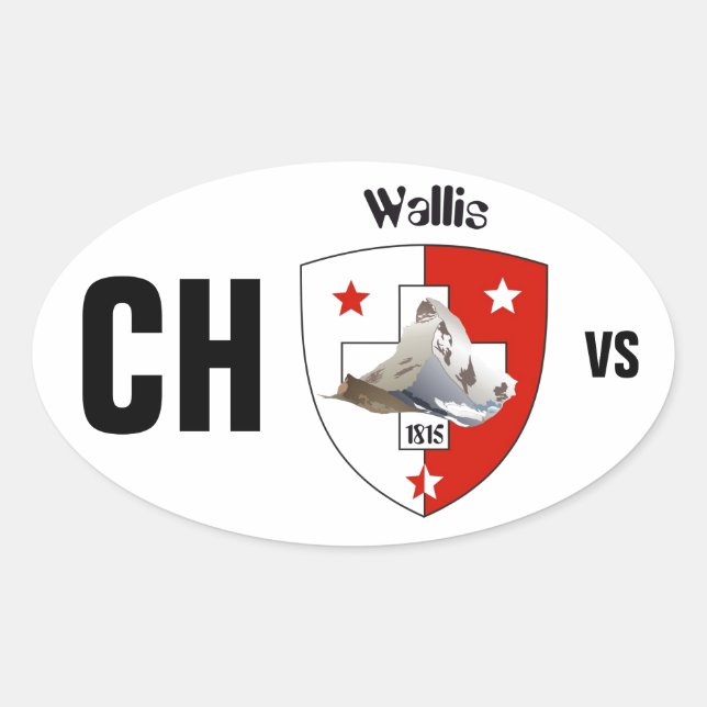 Switzerland Suisse Svizzera Svizra Switzerland Oval Sticker (Front)