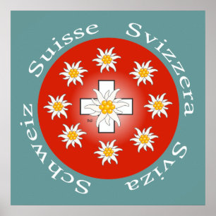Switzerland, Suisse, Svizzera, Svizra, Switzerland Poster