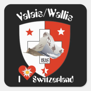 Switzerland Suisse Svizzera Svizra Switzerland Square Sticker