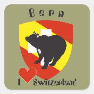 Switzerland Suisse Svizzera Svizra Switzerland Square Sticker