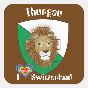Switzerland Suisse Svizzera Svizra Switzerland Square Sticker