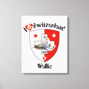 Switzerland Suisse Switzerland Wallis Canvas Print