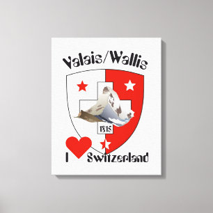 Switzerland Suisse Switzerland Wallis Canvas Print