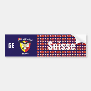 Switzerland Svizzera Suisse Geneva Autosticker Bumper Sticker