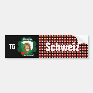 Switzerland Svizzera Suisse Thurgau Autosticker Bumper Sticker