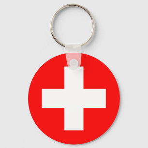 Switzerland (Swiss) Flag Keychain
