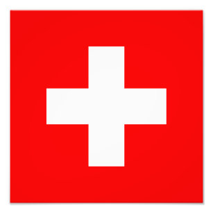Switzerland - Swiss Flag Photo Print
