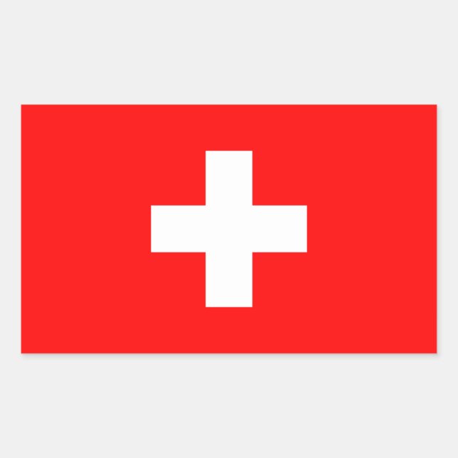 Switzerland - Swiss Flag Sticker (Front)