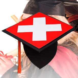 Switzerland & Swiss Flag - Students /University Graduation Cap Topper