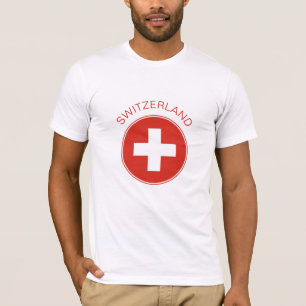 Switzerland - Swiss Flag T-Shirt. T-Shirt