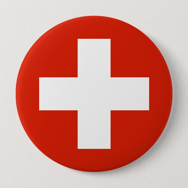 Switzerland , Switzerland 4 Inch Round Button (Front)