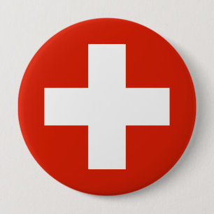 Switzerland , Switzerland 4 Inch Round Button