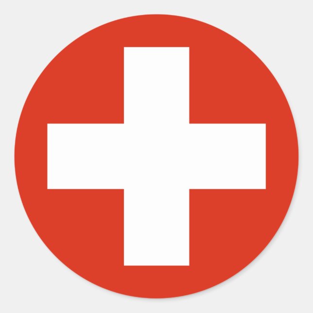 Switzerland , Switzerland Classic Round Sticker (Front)