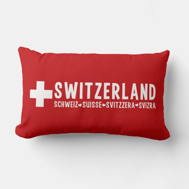 SWITZERLAND throw pillow (Front)