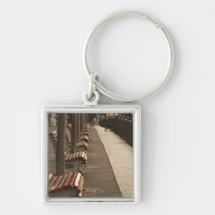 Switzerland, Ticino Canton, Lugano. Lakefront Keychain