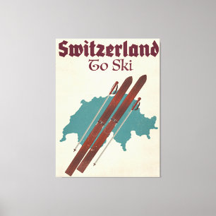 Switzerland To Ski Canvas Print