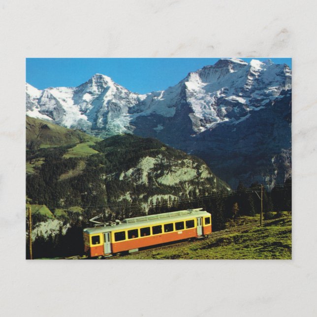 Switzerland, Train to Jungfraujoch, the top of Eur Postcard (Front)