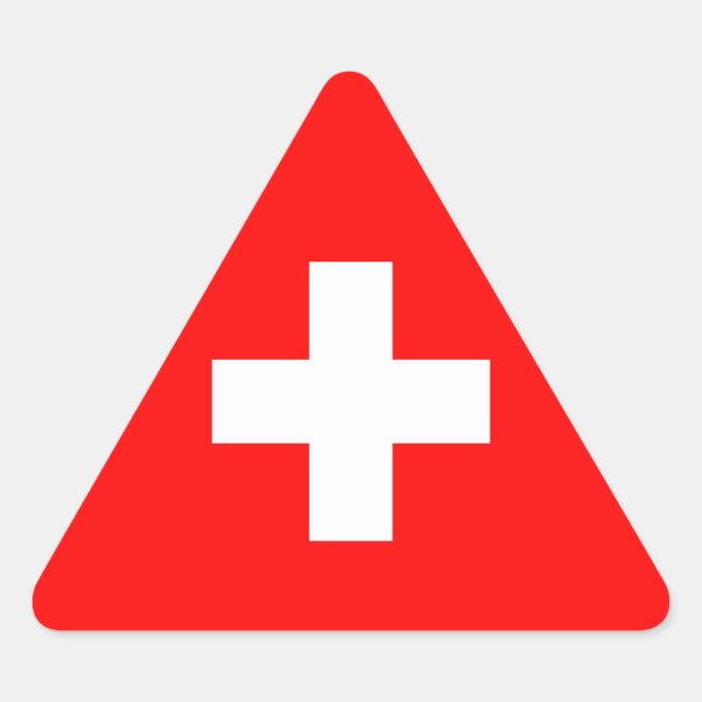 SWITZERLAND TRIANGLE STICKER (Front)