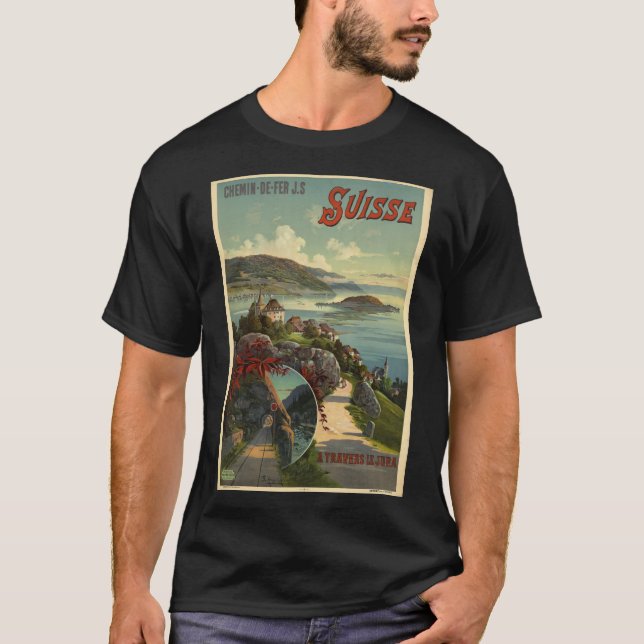 Switzerland Vintage Men's T-Shirt (Front)