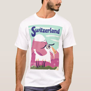 Switzerland Vintage style travel poster T-Shirt