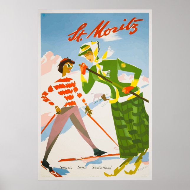 Switzerland Vintage Travel Poster (Front)