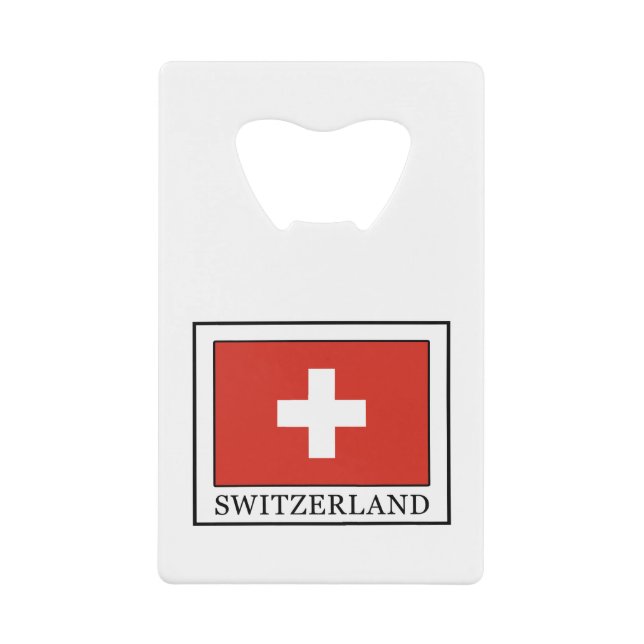 Switzerland Wallet Bottle Opener (Front)