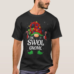 Swol Gnome Buffalo Red Plaid Matching Family Chris T-Shirt