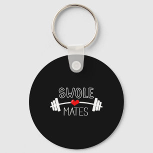 Swole Mate Shirt Couples Matching Valentines Day G Keychain