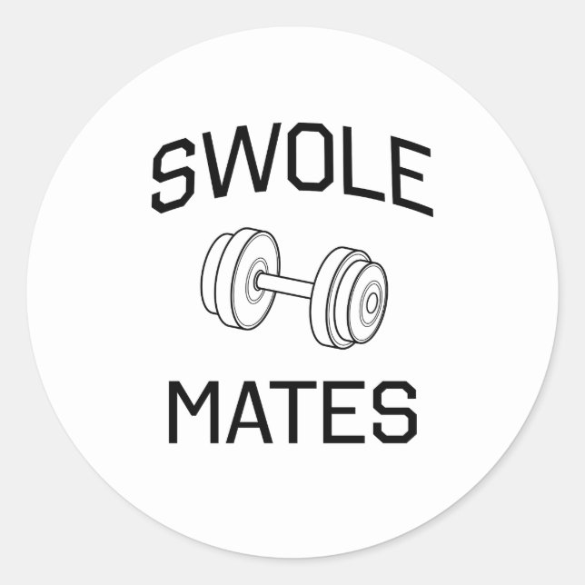 Swole Mates Classic Round Sticker (Front)