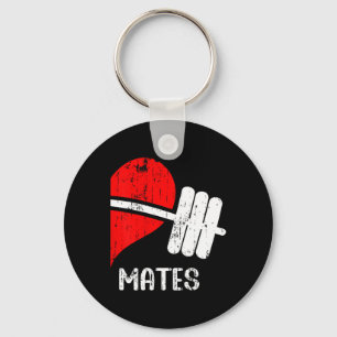 Swole Mates Couples Matching Gym Funny Tee Weightl Keychain
